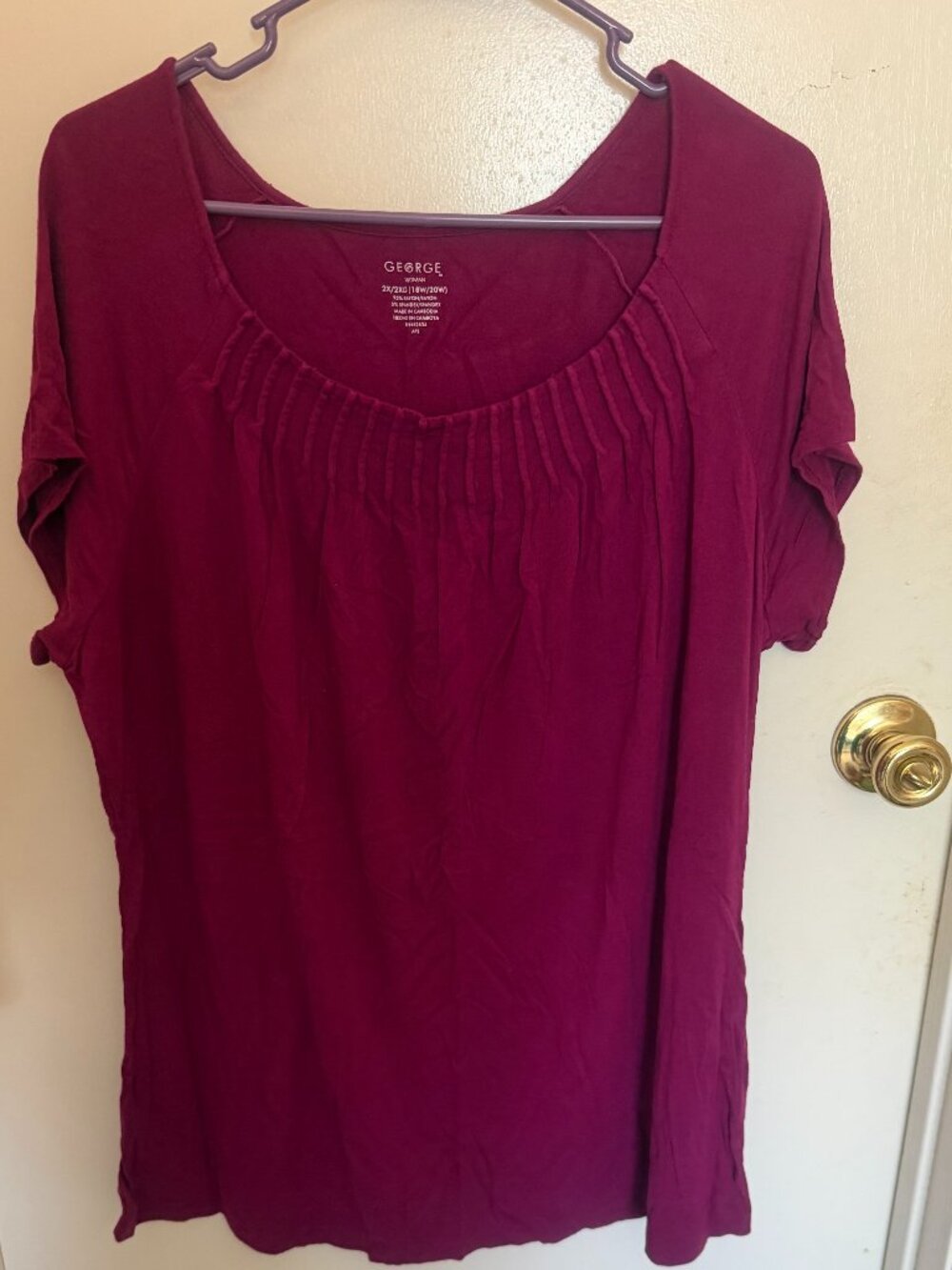 George Magenta Top W 2X